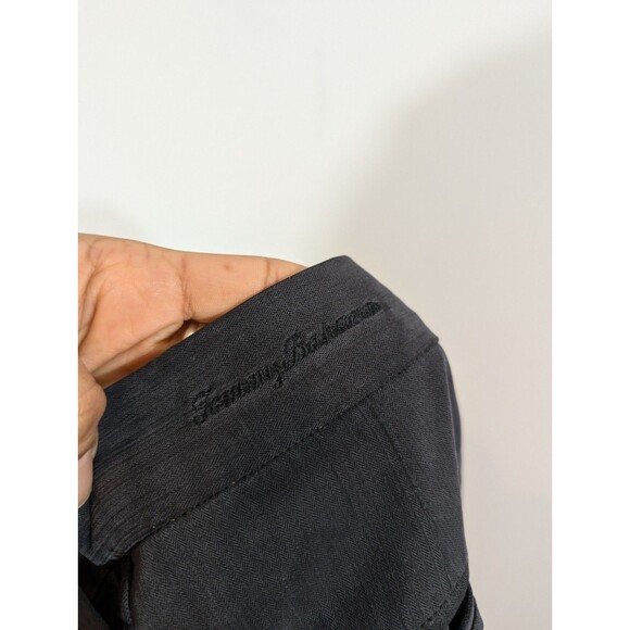 Tommy Bahama Mens Charcoal Silk Blend Straight Leg Pants Sz 36 Lightweight Relax - Picture 9 of 9